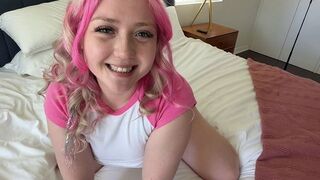 A hot step-daughter Eva Nyx has wet panties, and thoughts get dirty