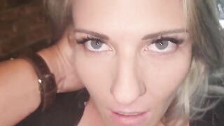 A blonde beauty bounces on a dick as if racing in a lustful competition