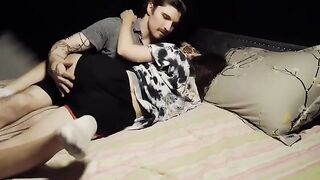The best view of a pussy, face down on the sheet, is the most exciting