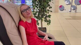 A beautiful girl got fucked in a public toilet for money