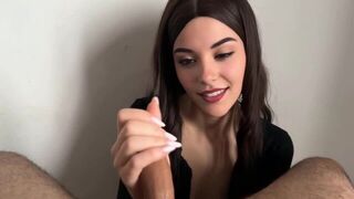 My hand moves to the beat, my eyes are filled with ecstasy - a stunning brunette babe’s exclusive tease