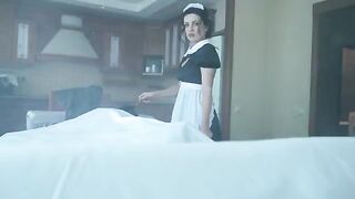 The ghostly maid seduced the master on Halloween night