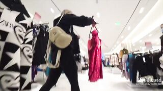 Babe almost caught getting fucked in the fitting room