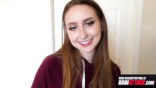 Petite Laney Grey gets her pussy pounded by a huge cock in 4K