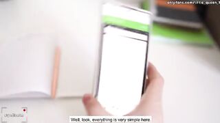 Student fucks a teacher on the table in an intense 4K POV scene