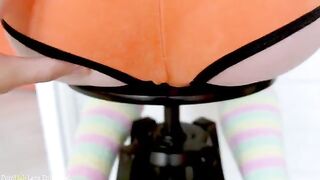 Cute step sister Lana gets her tight ass hole gapped by her step brother