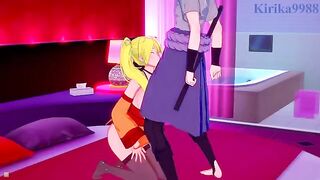 Naruko Uzumaki returns Sasuke Uchiha home by fucking (3D hentai)