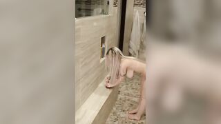 I came up with cum after using a fuck machine in the shower