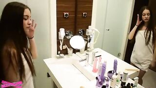 Young girl is jumping with joy after getting fucked well