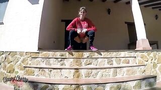 Public Pissing with a Full Bladder - Megan Rain’s Wet Look