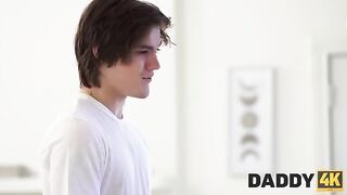 Older man seduced sexy nightwalker in Daddy4k style